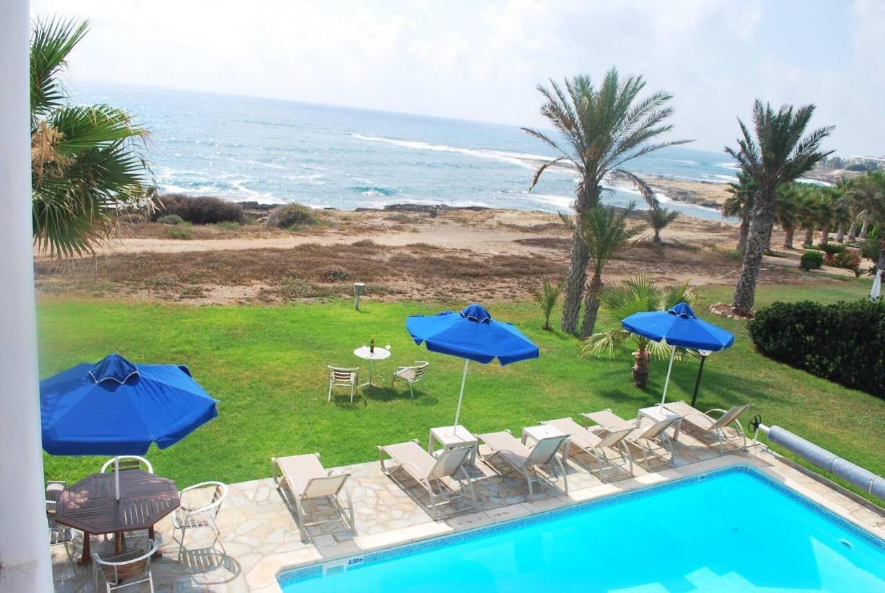 Sea Front Villa, Heated Private Pool, Amazing Location Paphos 323 基索内加 外观 照片