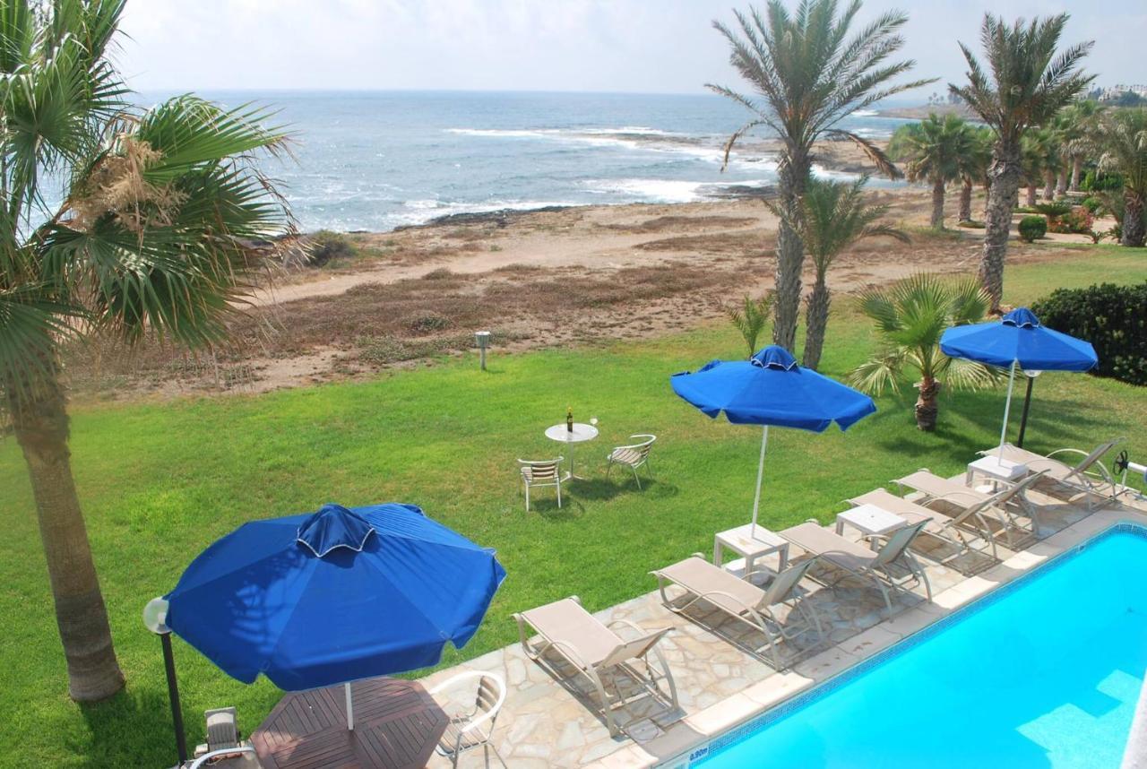 Sea Front Villa, Heated Private Pool, Amazing Location Paphos 323 基索内加 外观 照片